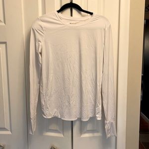 Athleta cross back long sleeve - small - white